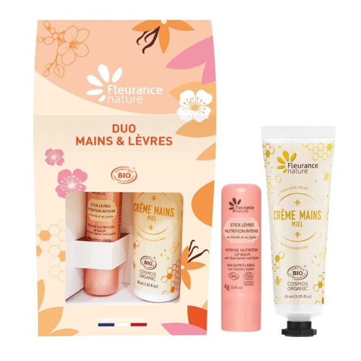 Duo Bio Mains et Lèvres miel
