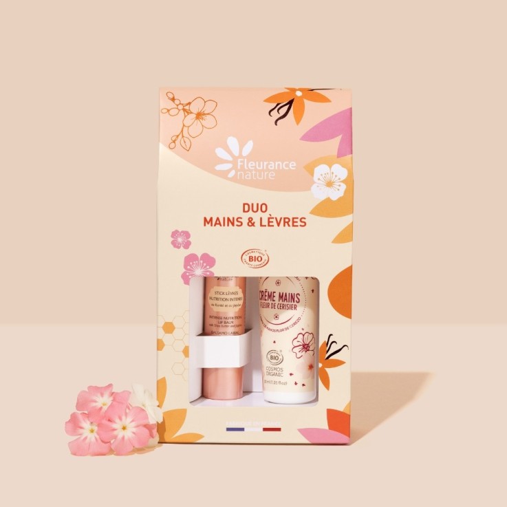 Duo Bio Mains et Lèvres fleur de cerisier