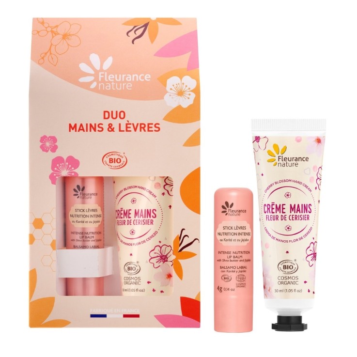 Duo Bio Mains et Lèvres fleur de cerisier