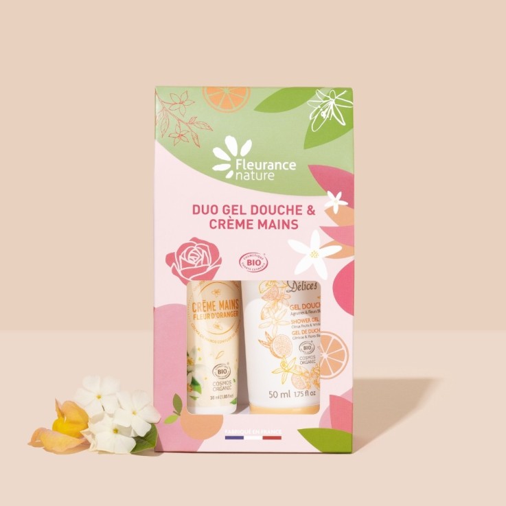 Duo Bio gel douche et crème mains agrumes