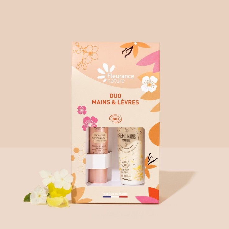 Duo Bio Mains et Lèvres vanille