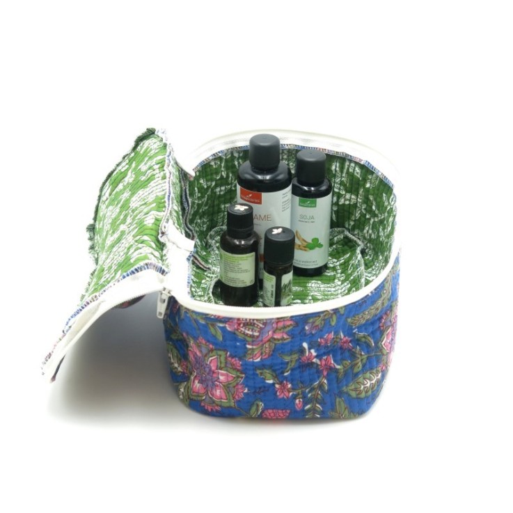 Vanity en coton matelassé indien