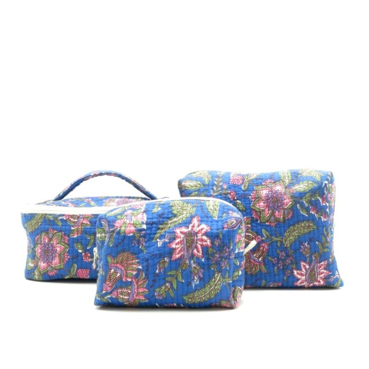 Vanity en coton matelassé indien