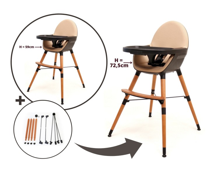Réhausse Chaise haute bébé évolutive CONFORT