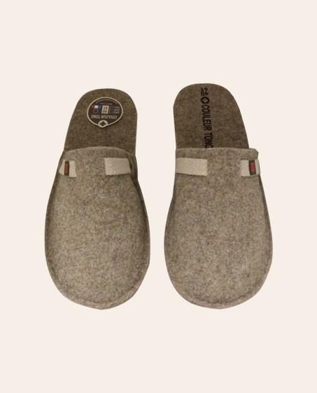 Chaussons mixtes Laine Nevache Brun 42/43