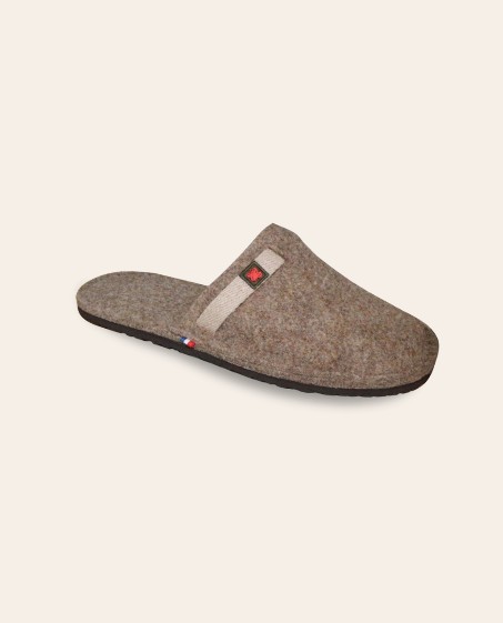 Chaussons mixtes Laine Nevache Brun 42/43