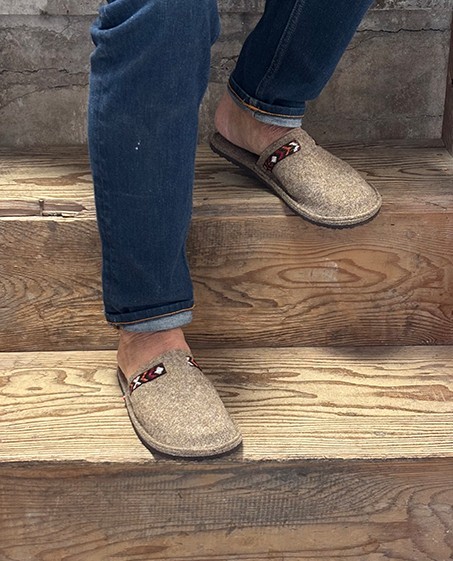 Chaussons mixtes Laine Avoriaz Brun 40/41