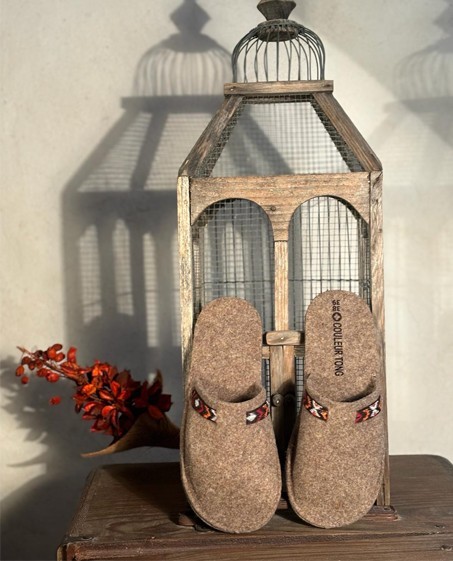 Chaussons mixtes Laine Avoriaz Brun 40/41