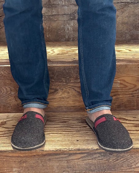 Chaussons mixtes Laine Nevache Anthracite 38/39