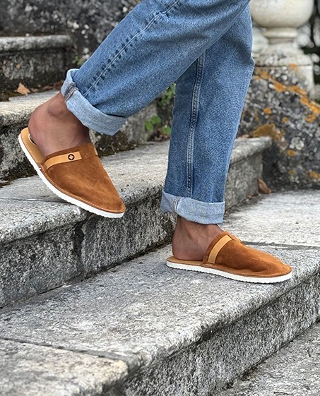 Chaussons mixtes Cuir Arly Sable 44/45