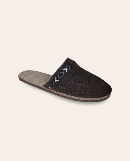 Chaussons mixtes Laine Avoriaz Anthracite 44/45