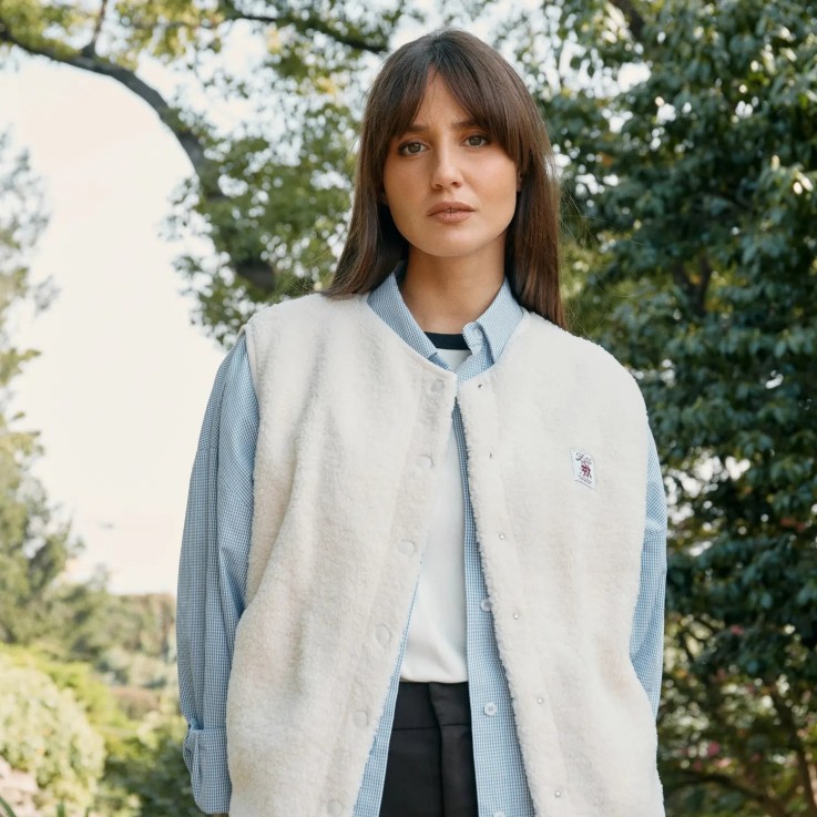 Veste mixte Sherpa sans manches Fibres Recyclées