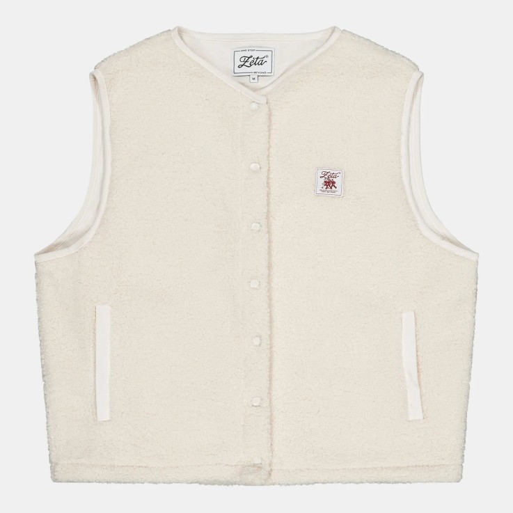 Veste mixte Sherpa sans manches Fibres Recyclées