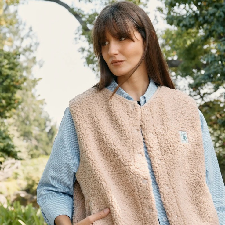 Veste mixte Sherpa sans manches Fibres Recyclées