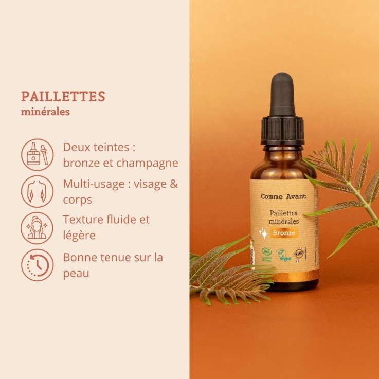 Paillettes minérales V1 Bio (30ml)