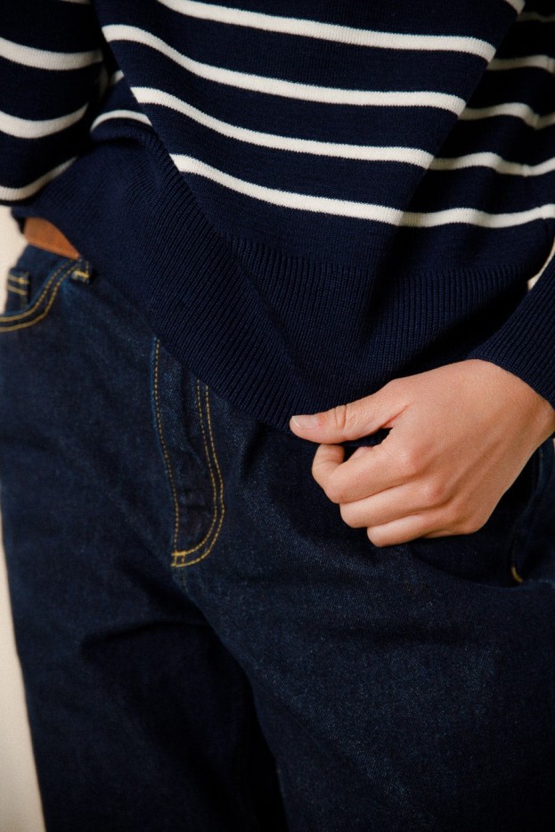 Pull rayé Eulalie laine mérinos