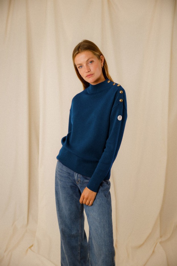 Pull uni Eulalie laine mérinos