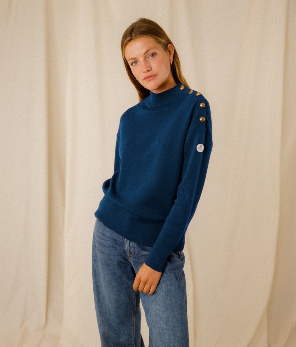 Pull uni Eulalie laine mérinos