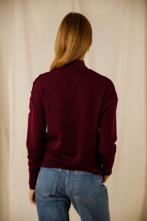 Pull uni Eulalie laine mérinos