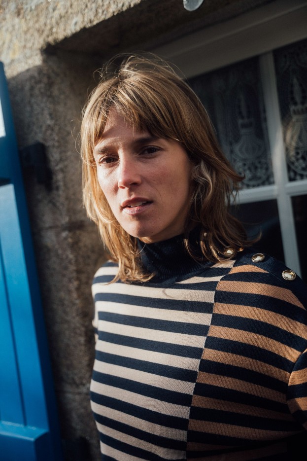 Pull tricolore Eulalie laine mérinos