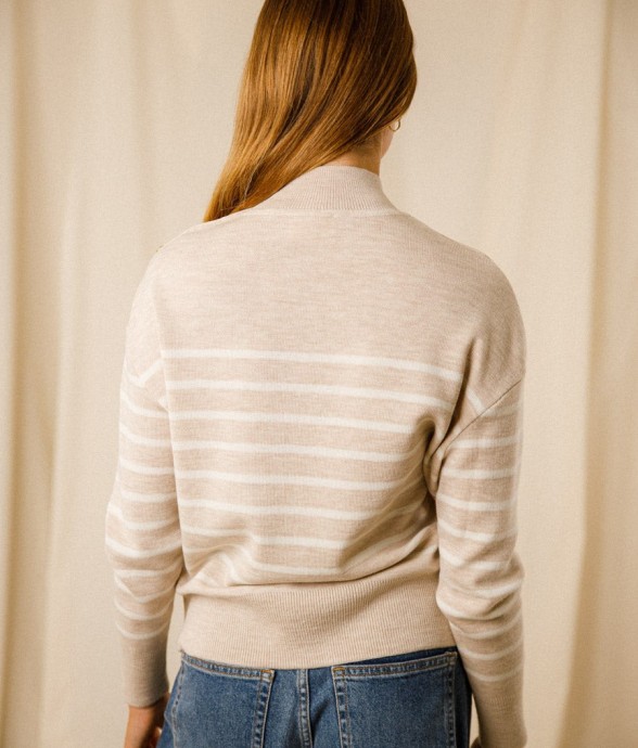 Pull rayé Eulalie laine...