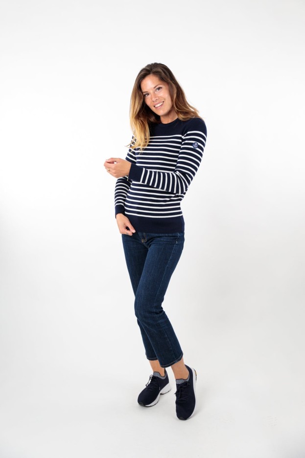 Pull marin rayé Klasel laine mérinos