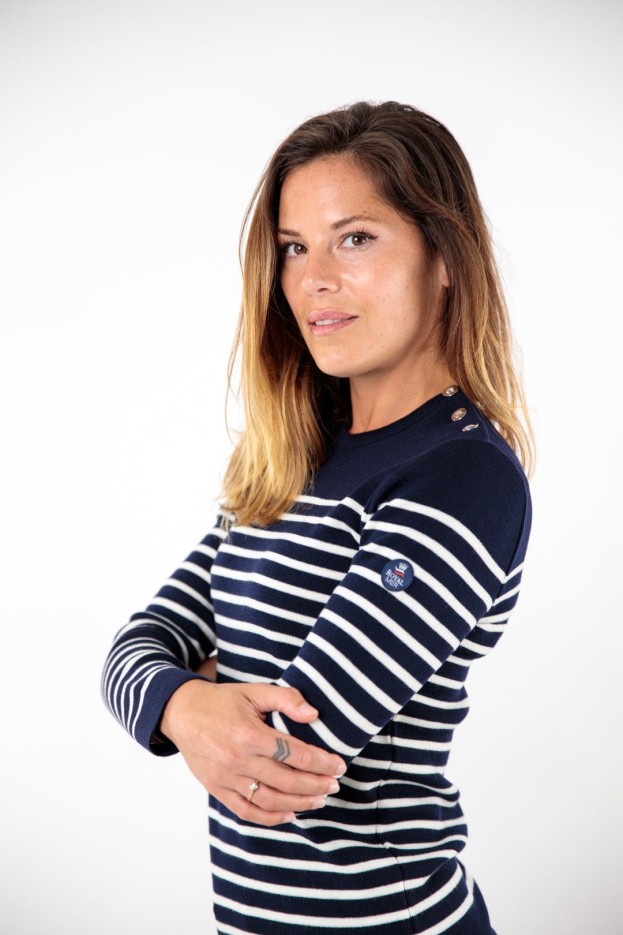 Pull marin rayé Klasel laine mérinos