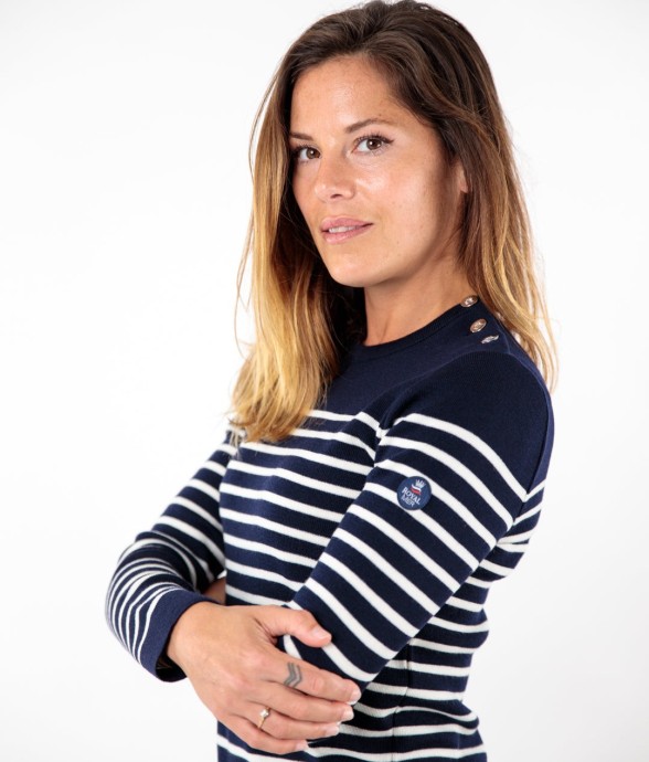 Pull marin rayé Klasel...