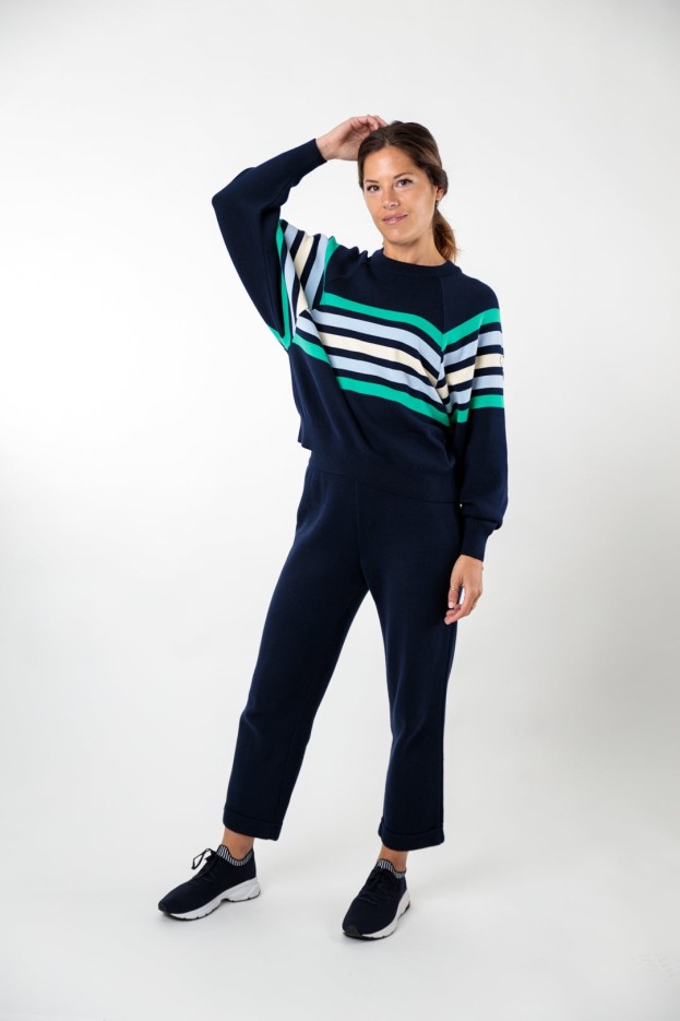 Pull rayé bicolore Lydia coton
