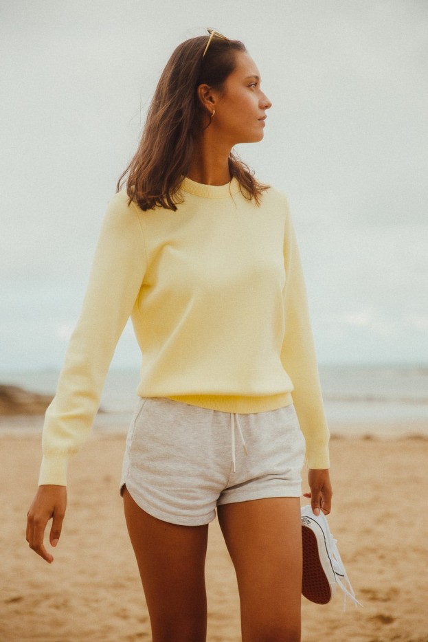 Pull marin uni Ellen laine mérinos