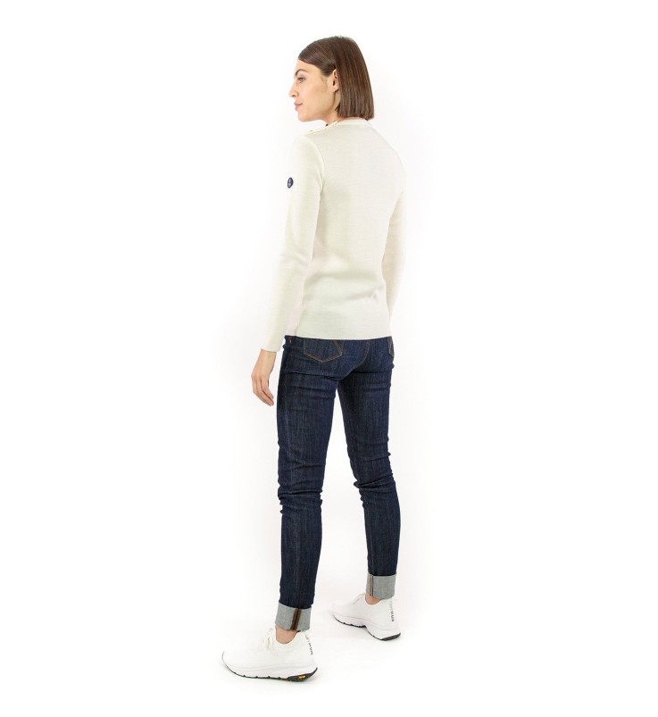 Pull marin uni Klasel laine mérinos