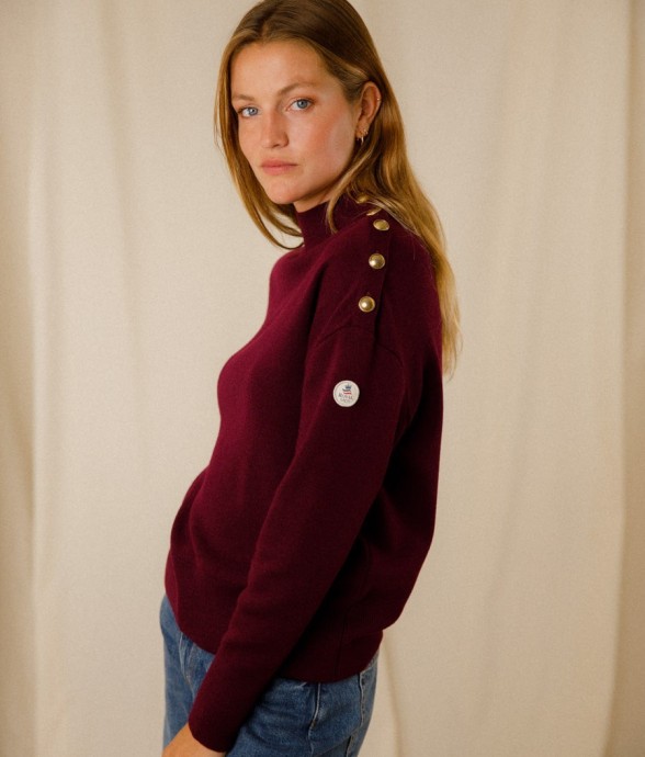 Pull uni Eulalie laine mérinos