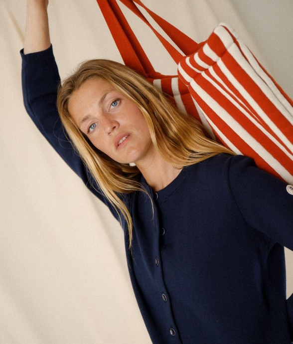 Moyen cabas rayé Gaby