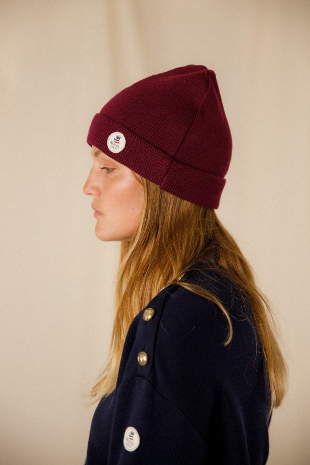 Bonnet uni unisexe Louet laine vierge