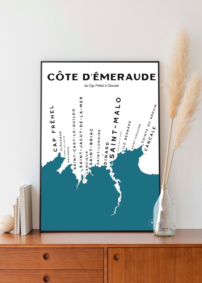 Carte de la Côte d'Emeraude