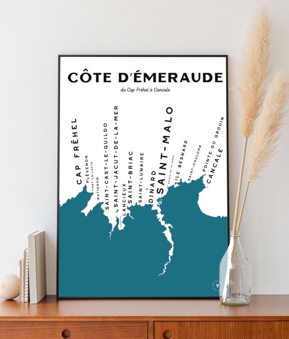 Carte de la Côte d'Emeraude