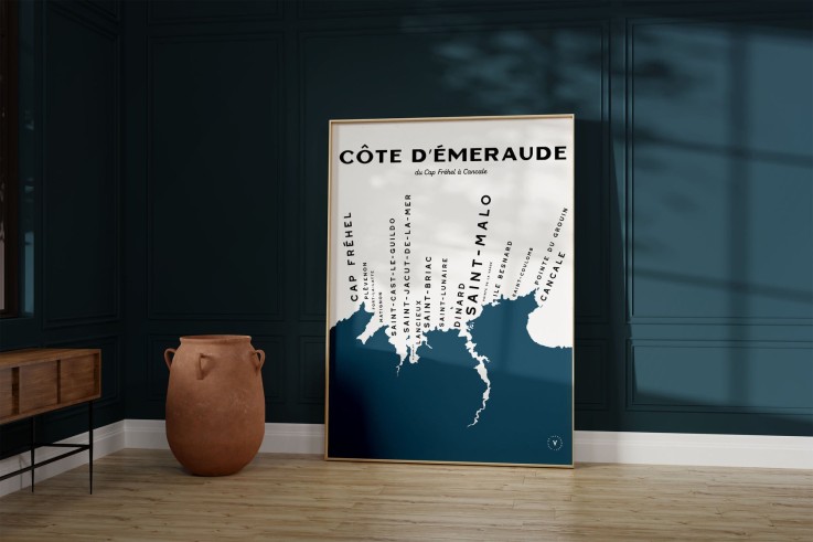 Carte de la Côte d'Emeraude