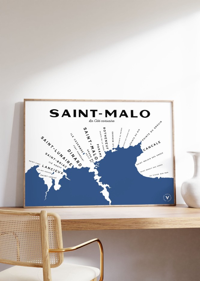 Carte de Saint-Malo