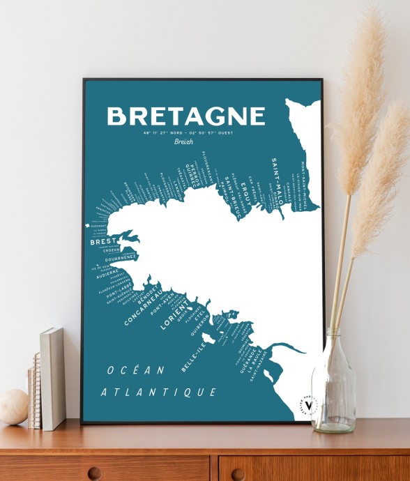 Carte de la Bretagne