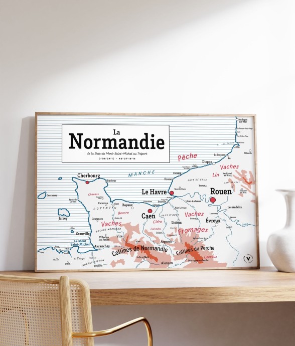 Carte scolaire vintage de...