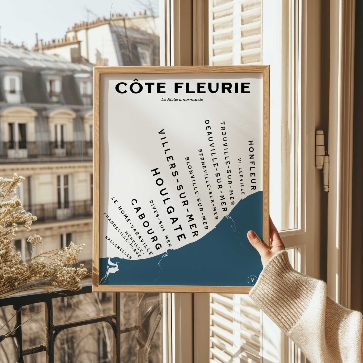 Carte de la Côte fleurie