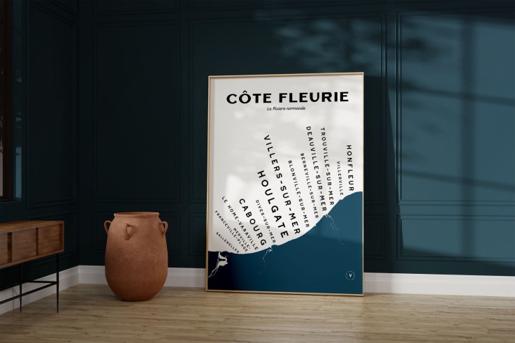 Carte de la Côte fleurie
