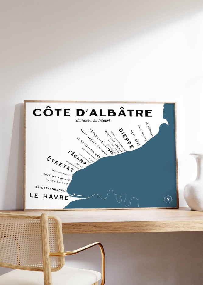 Carte de la Côte d'Albâtre
