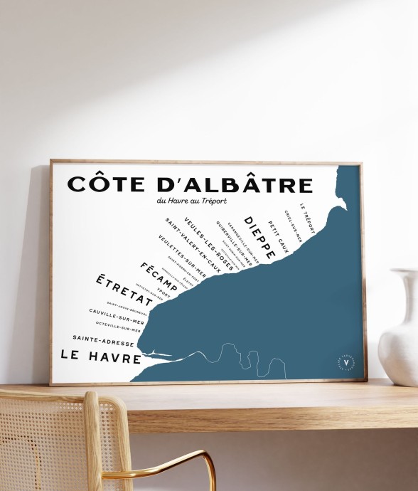 Carte de la Côte d'Albâtre