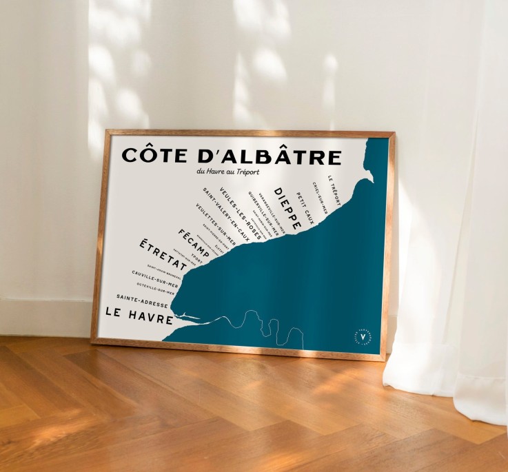 Carte de la Côte d'Albâtre