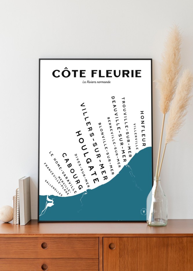 Carte de la Côte fleurie