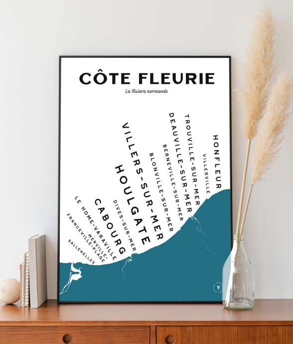 Carte de la Côte fleurie