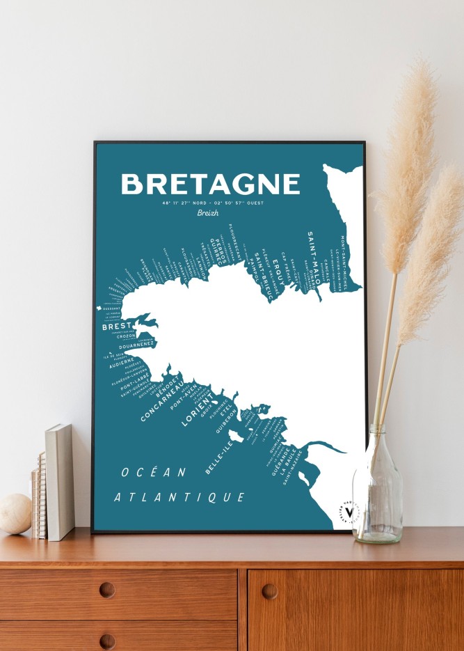 Carte de la Bretagne