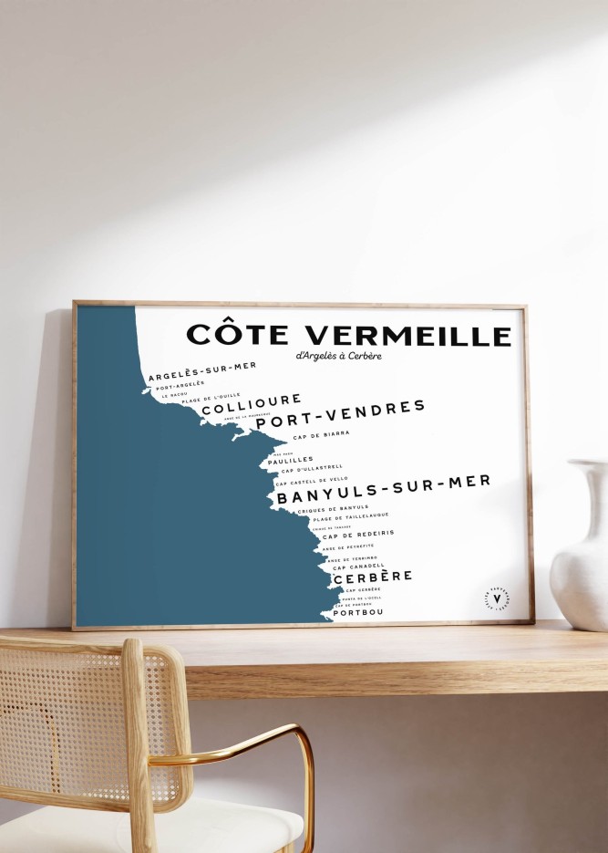 Carte de la Côte Vermeille