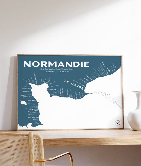 Carte de la Normandie